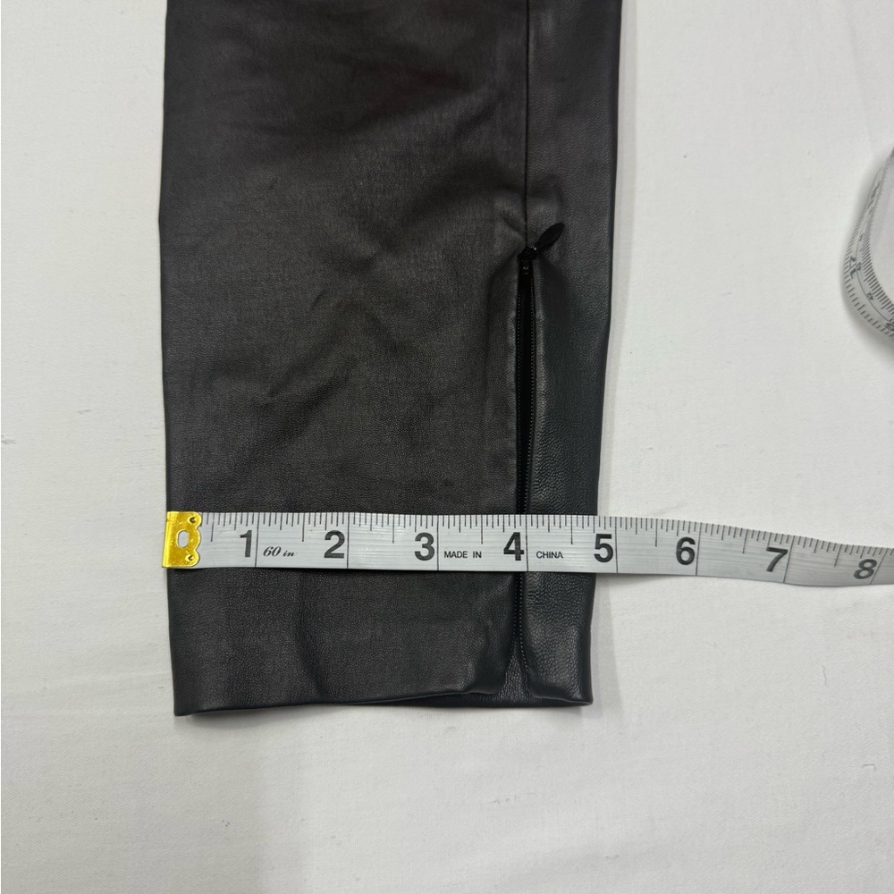 Ralph Lauren Purple Label Women The Lambskin Side-Zip Pant Leggings Made In USA - Picture 7 of 16